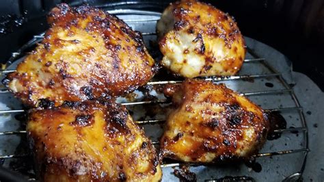 chicken thighs fryer air frozen recipes boneless food airfryer fried recipe oven bbq cooks essentials cooking sauce marinated