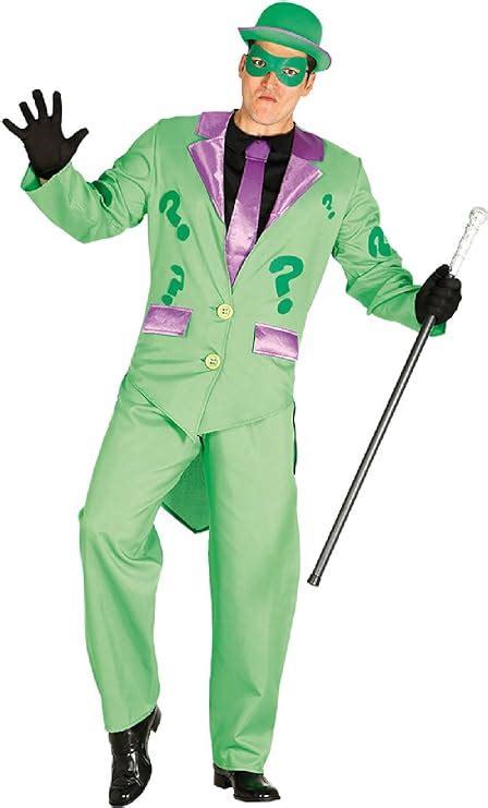 Adult Mens Quiz Master Superhero Comic Book Villain Stag Do Night Fancy Dress Costume Outfit