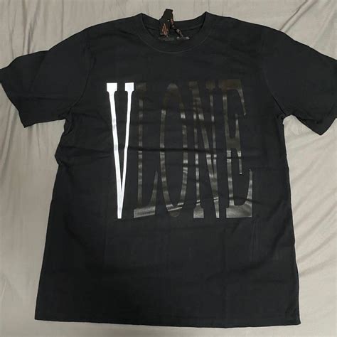 Instocks Black Vlone Reflective T Shirt Mens Fashion Clothes Tops