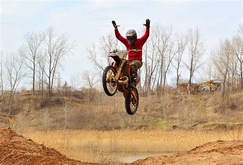Royalty Free Photo Man Riding On Motocross Dirt Bike Pickpik