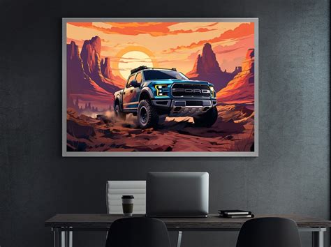 Ford F 150 Raptor Truck Wall Art Poster Home Improvement Wall Art