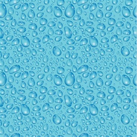 Premium Vector Seamless Pattern Of Water Drops On Blue