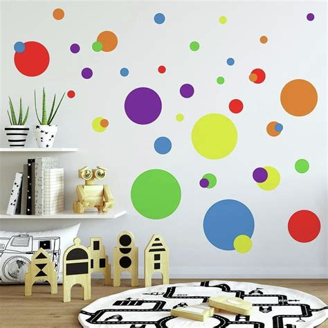 Just Dots Primary Peel Stick Wall Decals Peel And Stick Decals The