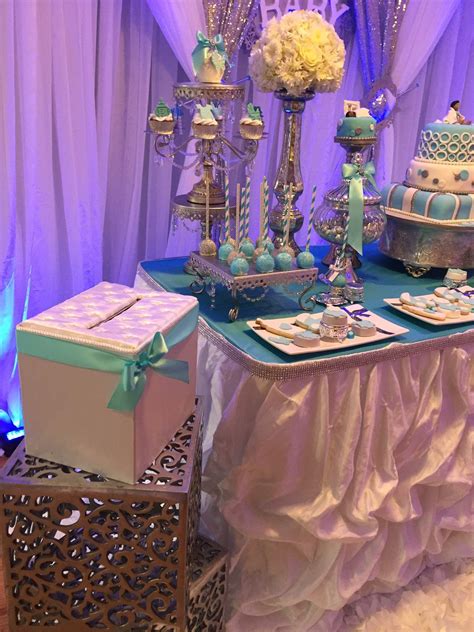 Baby Boy On The Way With A Glitz Baby Shower Baby Shower Party Ideas