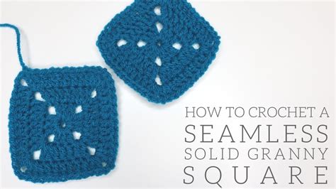Crochet Seamless Solid Granny Square Bella Coco