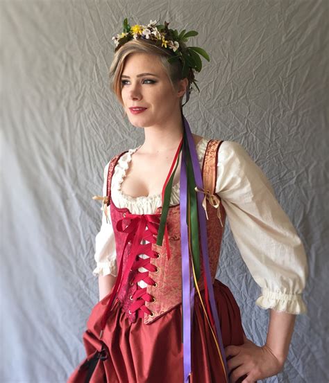 Color Renaissance Festival Wench Corset Bodice Underbust Etsy