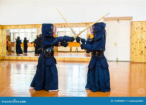Japanese Martial Art Of Sword Fighting Editorial Photo Image Of