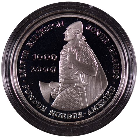 Iceland 2000 1000 Kronor Proof Liberty Coin