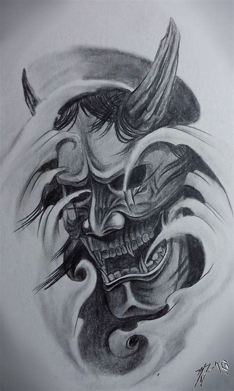 For tattoo enquires etc for new. Hannya mask - traditional classic by JackCoffins ...