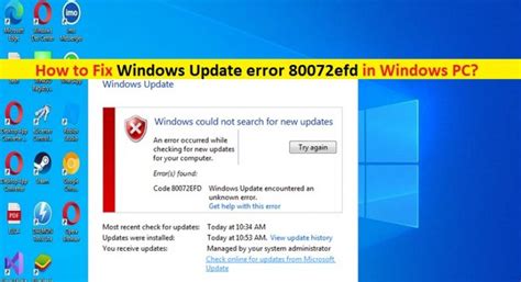 Como Corrigir O Erro 80072efd Do Windows Update No Windows 10 7 Passos