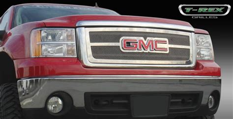 Gmc Sierra T Rex Upper Class Polished Stainless Mesh Grille Overlay