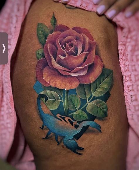 Rose Tattoo Flower Tattoos I Tattoo Dark Skin Tattoo Scorpion