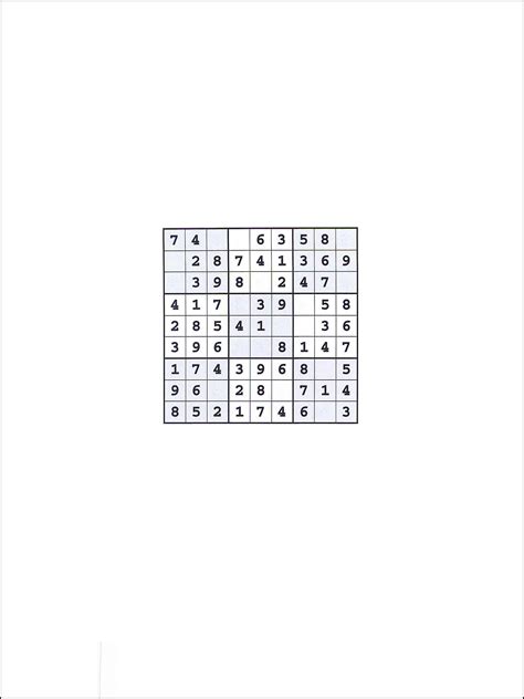 Sudoku 9x9 Printable Worksheet 39
