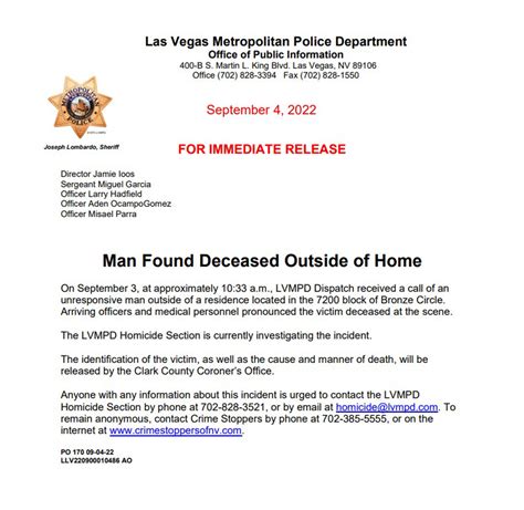 Las Vegas Investigative Reporter Jeff German Fatally Stabbed