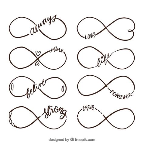 Infinity Symbol Collection With Word Vector Free Download