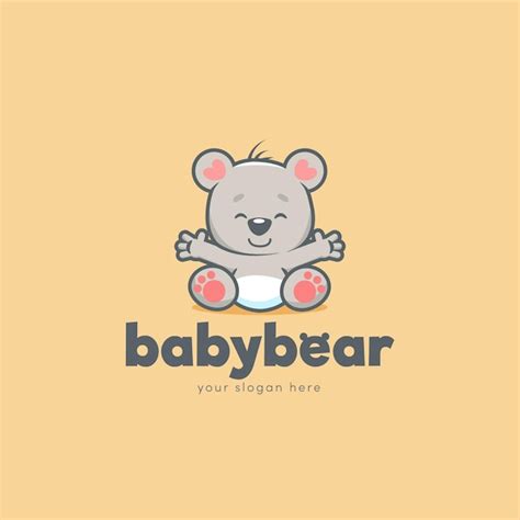 Free Vector Detailed Baby Logo Template
