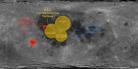 Map Of Major Moon Colonies Worldbuilding