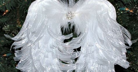 Angel wings wreath the easywreath way. DIY Angelic Organdy Ribbon Angel Wings | Hometalk
