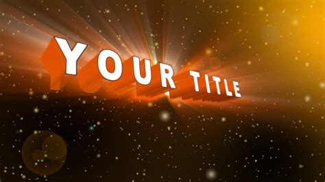 Download the best title after effects templates collection online download free modern titles, animated minimal titles or lower. 3D Title Template 1 project in Adobe After Effects - YouTube