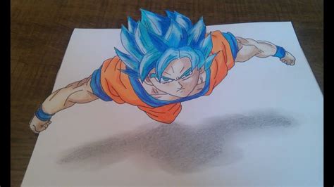 Add shadows and highlight using . Como Desenhar Goku ssj Blue 3D - How to draw Goku ssj Blue ...