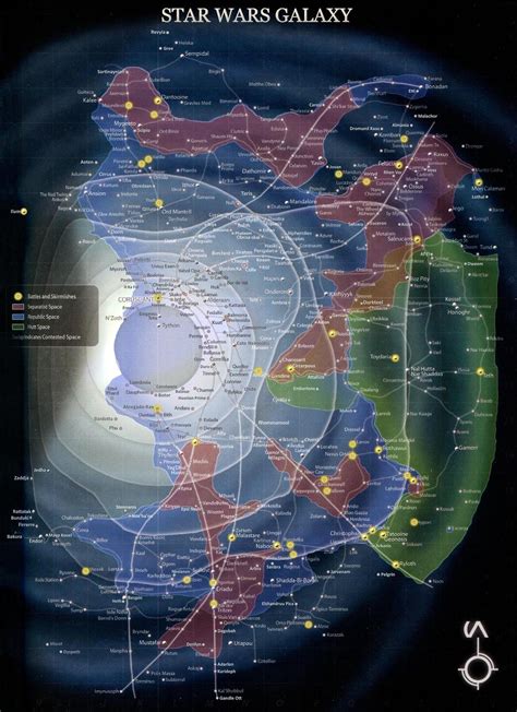 Star Wars Map Of The Known Galaxy By Maps On The Web