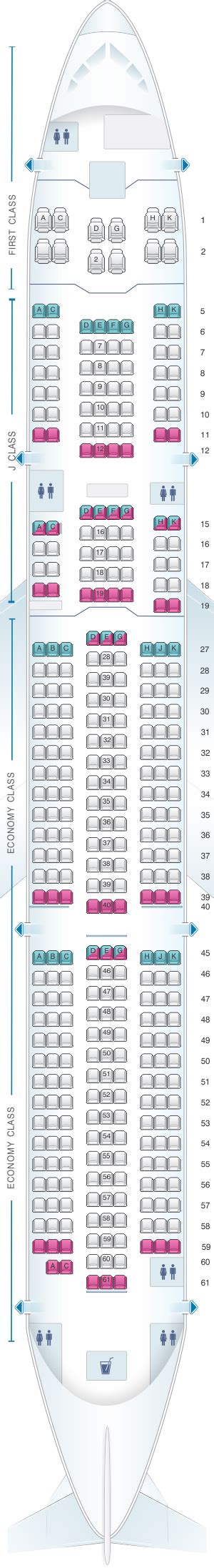 Malaysia Airlines A350 Seat Plan Plan De Cabine Malaysia Airlines
