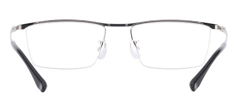 titanium browline eyeglasses