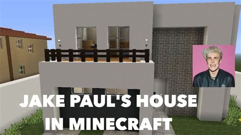 Jake Pauls House In Minecraft Youtube