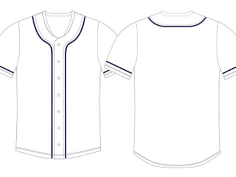 Baseball Uniform Template Vector At Collection Of