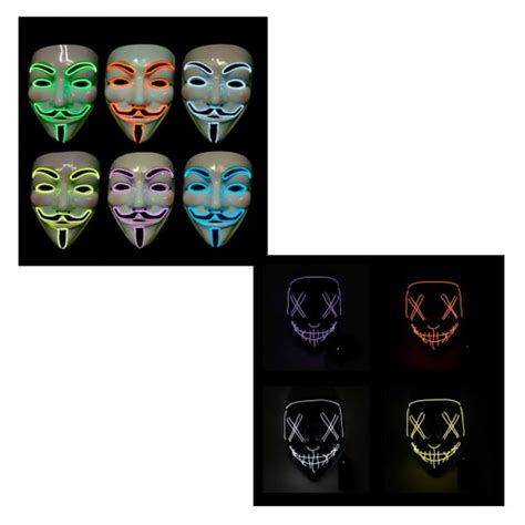 Máscara Led Neon Thanos Halloween Cosplay Envio 24h Promoção
