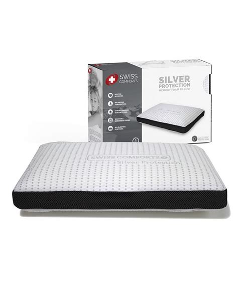 Swiss Comforts Silver Memory Foam Pillow 22x14 And Reviews Pillows