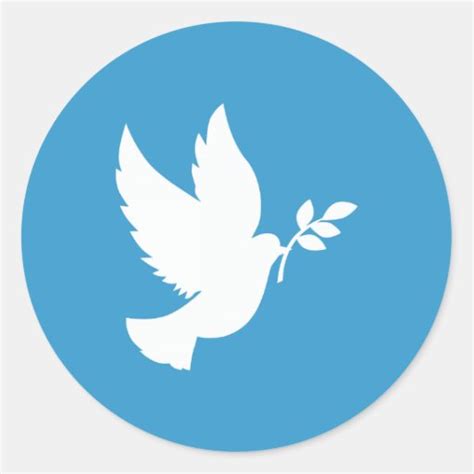 2000 Peace Dove Stickers And Peace Dove Sticker Designs Zazzle
