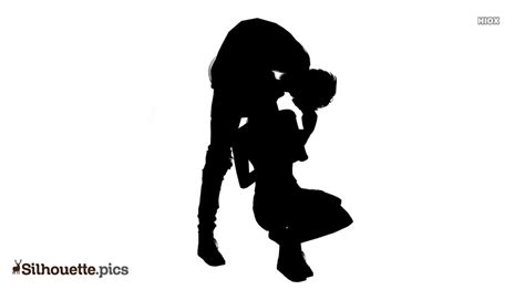 Cartoon Couples Kissing Silhouette Clipart Silhouette Pics