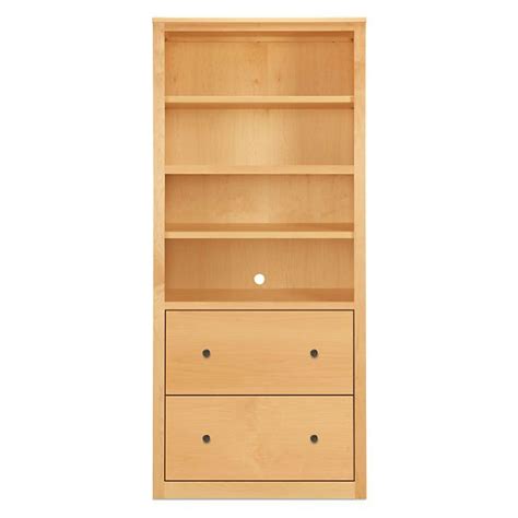 Woodwind Bookcase With File Drawers Modern Office Furniture Room