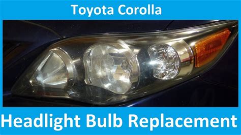 See sources and related links below for replacement bulb information. Headlight Bulb Replacement -Toyota Corolla - YouTube
