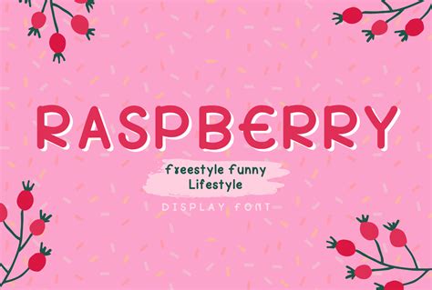 Raspberry Font By Oh Letter Studio · Creative Fabrica