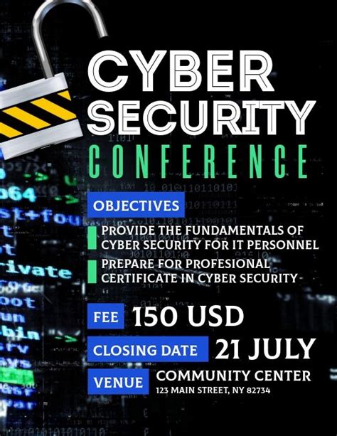 Hindi poster designed by mrp network. Cyber Security Conference Flyer in 2020 | Cyber security ...
