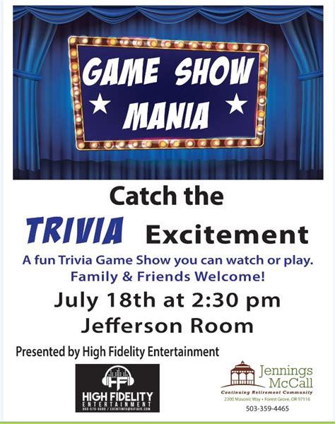 Jennings Mccall Game Show Mania