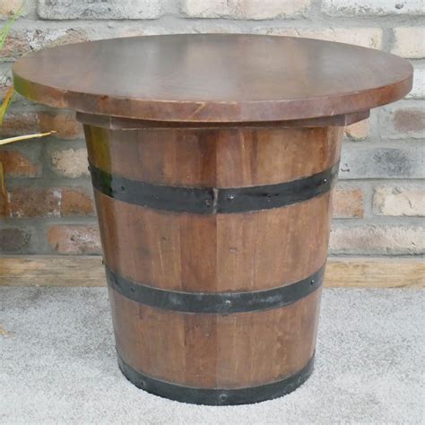 Projects with wine barrels can turn out to be a lot of fun turning the wine barrels into many amazing projects. Barrel Coffee Table | Wooden Tables | Industrial Furniture