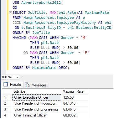 On sql server 2005 i am trying to query this select statement. SQL - Understanding SQL server switch case (With Example ...
