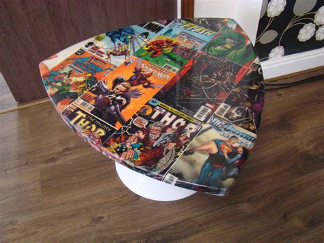 Retro Dc Comic Book Table Meduza Design Ltd