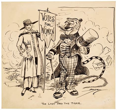 Comicsdc Clifford Berryman Cartoon In National Archives Suffragette