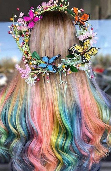 15 Cool Rainbow Hair Color Ideas For Festival Goers