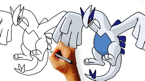 Learn How To Draw Lugia From Pokemon Easy Step By Step