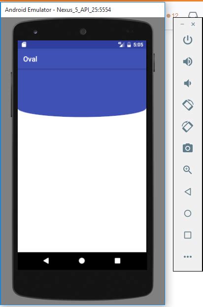 Custom Shaped Linearlayout With Curved Side In Android