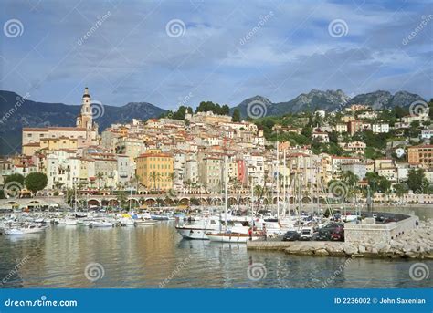 Menton French Riviera Stock Photo Image Of Water Mountains 2236002