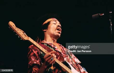 Jimi Hendrix Performs Live On Stage At The Kb Hallen In Copenhagen