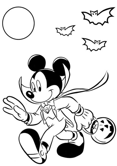 Kolorowanka Myszka Miki Wampir Nr Mickey Coloring Pages Coloring