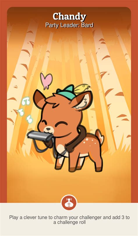 Unicorns are your friends now. Card `Chandy`, Bard - Unstable Unicorns