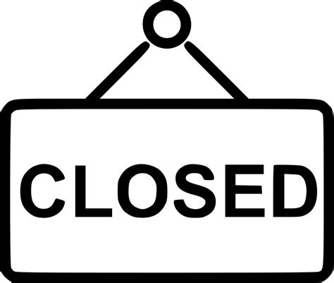 Closed Sign Svg Png Icon Free Download (#553489) - OnlineWebFonts.COM png image